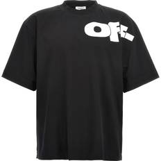 Off-White Man Kleding Off-White Katoenen T-shirt Met Logo - Black