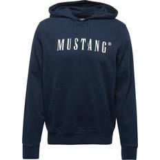 Bronze - Herre Sweatere Mustang Sweatshirt 'Bronson' mørkeblå hvid