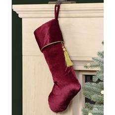 Red Stockings Dibor Set of 4 Red Kensington Velvet Christmas Gift Bags Stocking