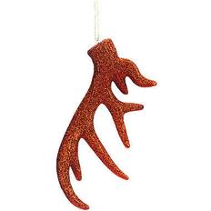 VFM e-Store Decoration Hanging Stag Antler x 1 17 x 7 x 2.5 cm Red Christmas Tree Ornament