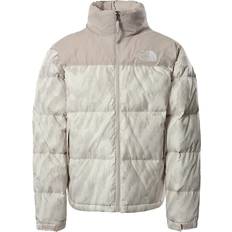 The North Face 1996 Printed Retro Nuptse 700 Fill Packable Jacket Silver Grey Wooden Tiger Print