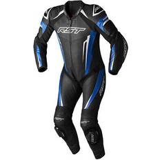 Blue Motorcycle Suits Rst Tractech Evo MC Leather Suit Blue-Black-White Man