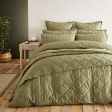 Dunelm Helston Duvet Cover Green (200x200cm)