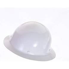 MSA 475408 Skullgard Full-Brim Hard Hat with Fas-Trac III Ratchet Suspension Non-slotted Hat, Made of Phenolic Resin, Radiant Heat Loads up to 350F