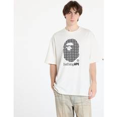 A Bathing Ape T-Shirt BATHING APE Sta Houndstooth By Bathing Ape Relaxed Fit Tee Ivory