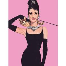 Toile Arts encadrés Audrey Hepburn Dele Canvas Print 40 cm x 30 cm Framed Art