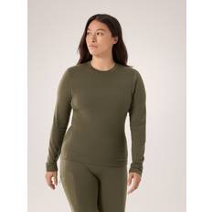 Arc'teryx Damen Pullover Arc'teryx Damen Satoro Merino Wool Crew Longsleeve oliv