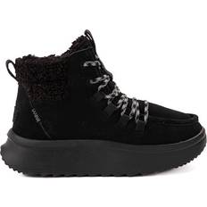 Hey Dude 47 Sko Hey Dude Wendy Peak Apres Suede Dam, Black/Black