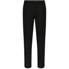 Dolce & Gabbana Homme Pantalons Dolce & Gabbana Classic gabardine tuxedo pants black