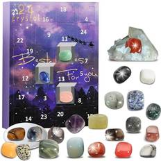 Advent Calendars None (Purple) Baocc calendar 2023 Christmas Advent Calendar 24 Days Countdown Calendar Box For Kids Adult Ore Minerals Rocks Learning