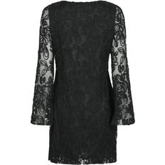 Neo Noir Luni Mesh Flower Dress Black