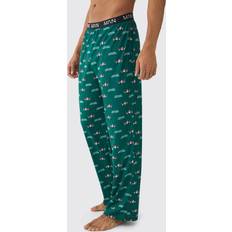 Monivärinen Yöasut boohooMAN Multi Man Lets Get Wavy Lounge Bottoms - Multi