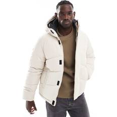 Jack & Jones Råhvid dynejakke med hætte