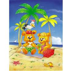 PatioPlus Teddy Bears Picnic on the Beach Flag Canvas Size