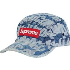 Denim - Women Headgear Supreme Fat Tip Jacquard Denim Camp Cap Blue