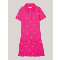 Tommy Hilfiger Dresses Tommy Hilfiger Girls' Kids' Allover TH Monogram Polo Dress Pink Pink Passion Multi