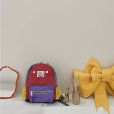 Purple School Bags RYWOLT (Small Purple) Kids Chic Canvas Backpack Fashionable Design With Multiple Pockets For Organization