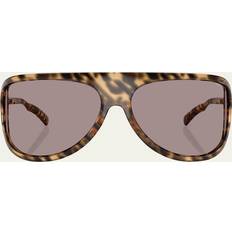 Miu Miu A01S Plastic Shield Sunglasses - Dark Grey