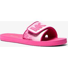 Michael Kors Slides Michael Kors Palmer Ombré Signature Logo Slide Sandal Pink