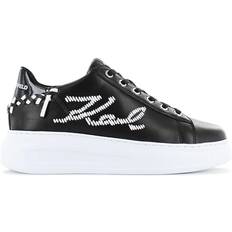 Karl Lagerfeld Lenkkarit Karl Lagerfeld Kapri Whipstitch Women's Shoes Sneakers Leather Black KL62572-000 ORIGINAL