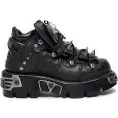 Studs Ankle Boots New Rock Spiked - Black