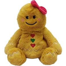 Soft Toys Warmies 9099692 Gingerbread Girl Stuffed Animals Plush Toy Brown