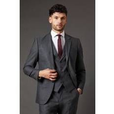 Men Suits on sale Burton Charcoal Tweed look Slim Fit Suit Jacket 44R