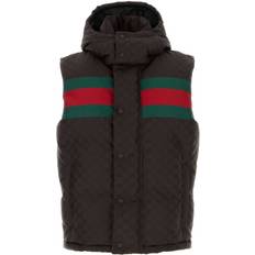 Gucci Vests Gucci GG down gilet men Polyester/Nylon/Polyester/Down/Feather Brown