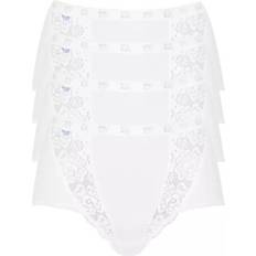 Sloggi Damen, Unterhosen, Chic Maxi, Weiss, (40, 4er Pack)