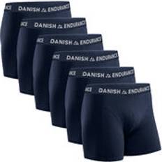 Danish Endurance 6-pack Kalsonger, Mjuk Bomull, Klassisk Passform, Boxershorts, för Män, Marinblå