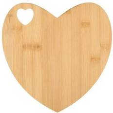 EDCO Heart Shaped Wooden Cutting 26 x 27 cm Chopping Board