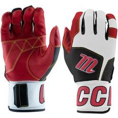 Marucci Baseball Gloves & Mitts Marucci Blacksmith V2 Adult Baseball Batting Gloves Black/Red