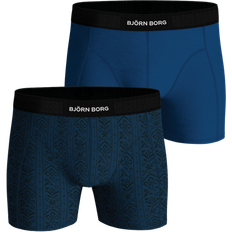 Björn Borg Premium Cotton Stretch Boxer 2-pack Blå