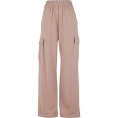 Urban Classics Rosa Byxor & Shorts Urban Classics UC Ladies Baggy Light Terry Sweat Pants - Pink