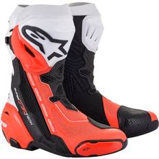 Stivali da moto Alpinestars Supertech R Vented Racing Boots Rot,Schwarz Mann