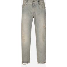 Multicolor Pantalones vaqueros Dolce & Gabbana Loose denim jeans with abrasions multicolor