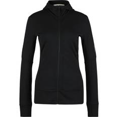 Icebreaker Women's Merino 260 Quantum IV L/S Zip Hoodie Merino hoodie S, black