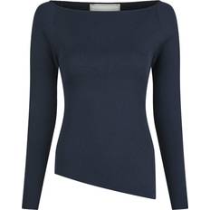 Neo Noir Överdelar Neo Noir Janna Knit Blouse Dam Stickade Tröjor - Midnight Blue