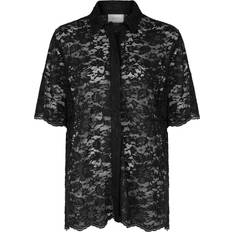 Neo Noir Skjorter Neo Noir Forudbestilling Lamari Lace Shirt 164280 Black sort XL/42