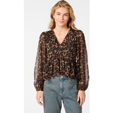 Neo Noir Forudbestilling Timmy Leo Blouse 164310 Leopard XS/34