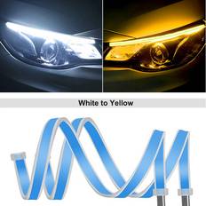 Aihontai 2pcs 12V LED DRL Daytime Running Strip