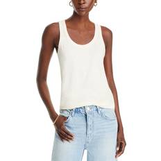 Linen Tank Tops Majestic Filatures Scoop Neck Linen Tank Top Ivoire