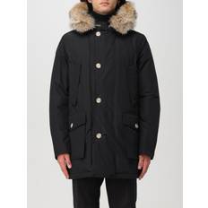 Woolrich Bekleidung Woolrich Herren Arctic Parka aus Ramar Cloth mit abnehmbarem Pelzbesatz Schwarz Größe