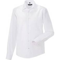 Clothing Russell (17.5inch, White) Collection Mens Long Sleeve Tailored Ultimate Non-Iron Shirt