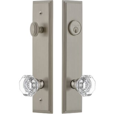 Door Hardware & Fittings Grandeur Carre Single Cylinder Keyed Entry Set 11.0 H x 2.5 W x 2.25 D