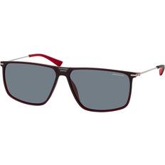 Jaguar 7627 2100 Rectangle Sunglasses - Red