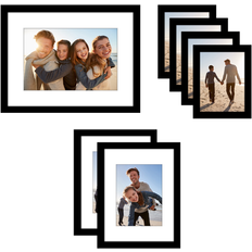 Interior Details Americanflat 7 Piece Gallery Wall Set 12x16 (2) 9x12 (3x4) Photo Frame