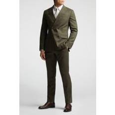 Alex Linen Tailored Fit Suit Jacket Khaki 46R