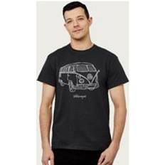 Volkswagen Camper Doodle T-Shirt Black
