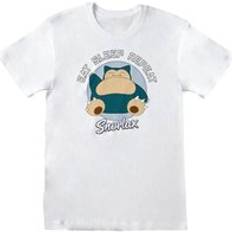 Pokémon T-shirts Pokémon Eat Sleep Repeat Snorlax T-Shirt White